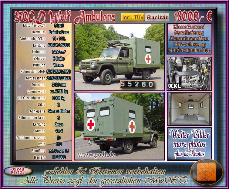 DB 250GD Ambulanz