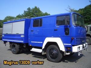 Magirus 130D9 vorher